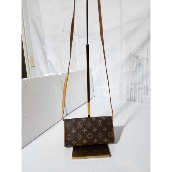 LOUIS VUITTON Twin PM Monogram Crossbody Bag Brown - Picture 7 of 16